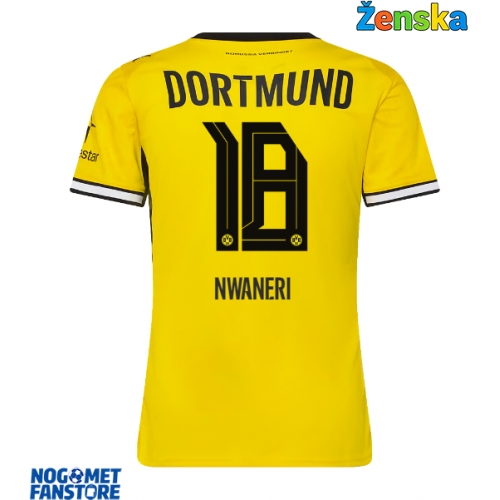 Borussia Dortmund Ethan Nwaneri #18 Domaci Dres za Ženska 2026-27 Kratak Rukav